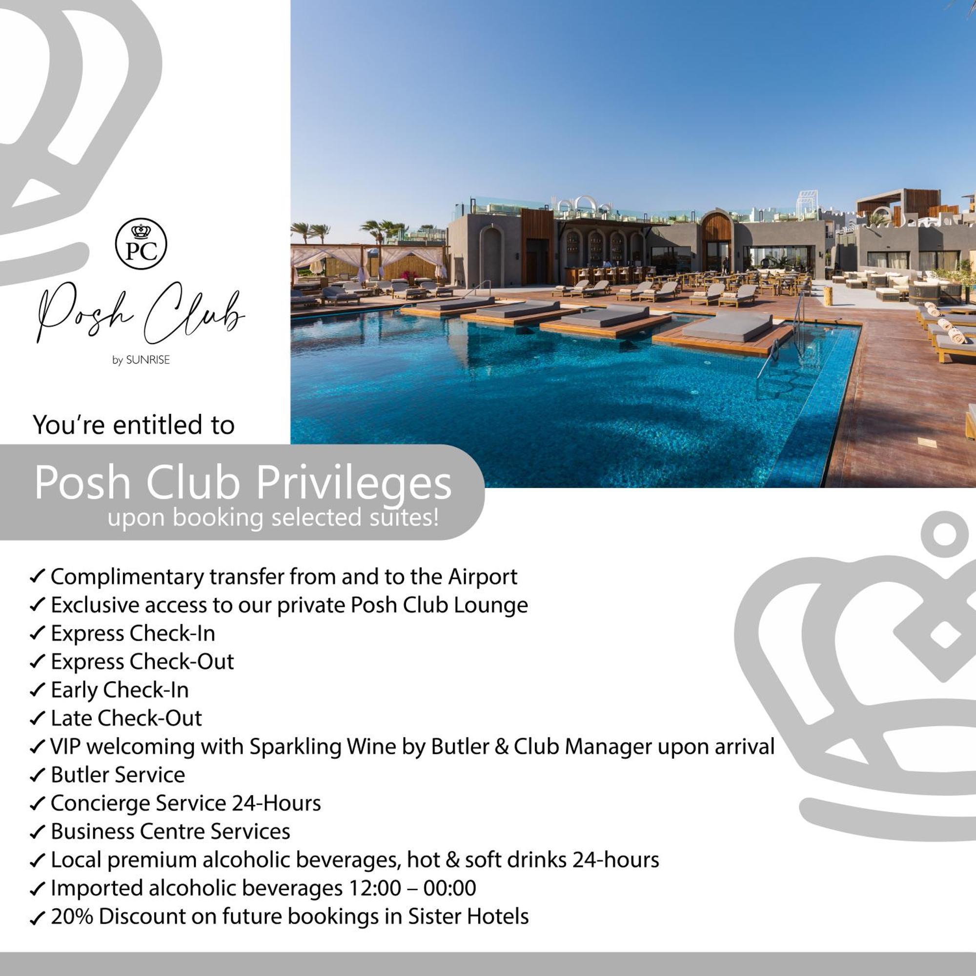 Sunrise Tucana Resort Grand Select Hurgada Dış mekan fotoğraf Posh Club privileges